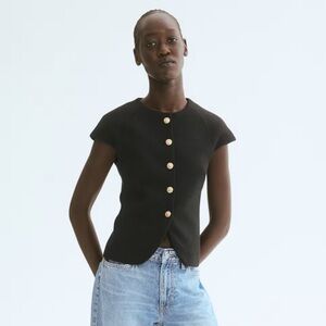 H&M Button-Front Top NWOT